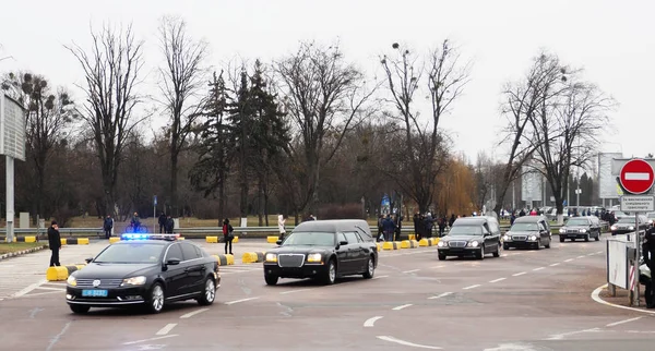 Ukraina pożegnała się z ofiarami katastrofy lotniczej w Iranie — Zdjęcie stockowe