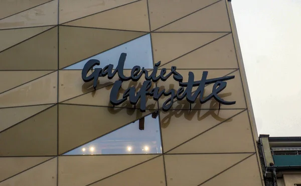 Galeries Lafayette store sign — Stock Photo, Image