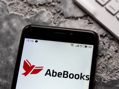 Bu resimde Abebook e-mağaza logosu aşağıdan görülüyor