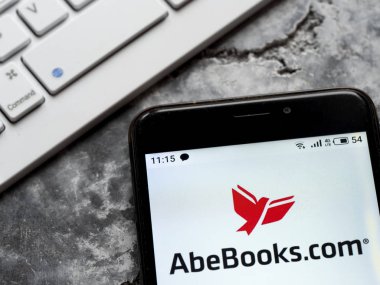 Bu resimde Abebook e-mağaza logosu aşağıdan görülüyor