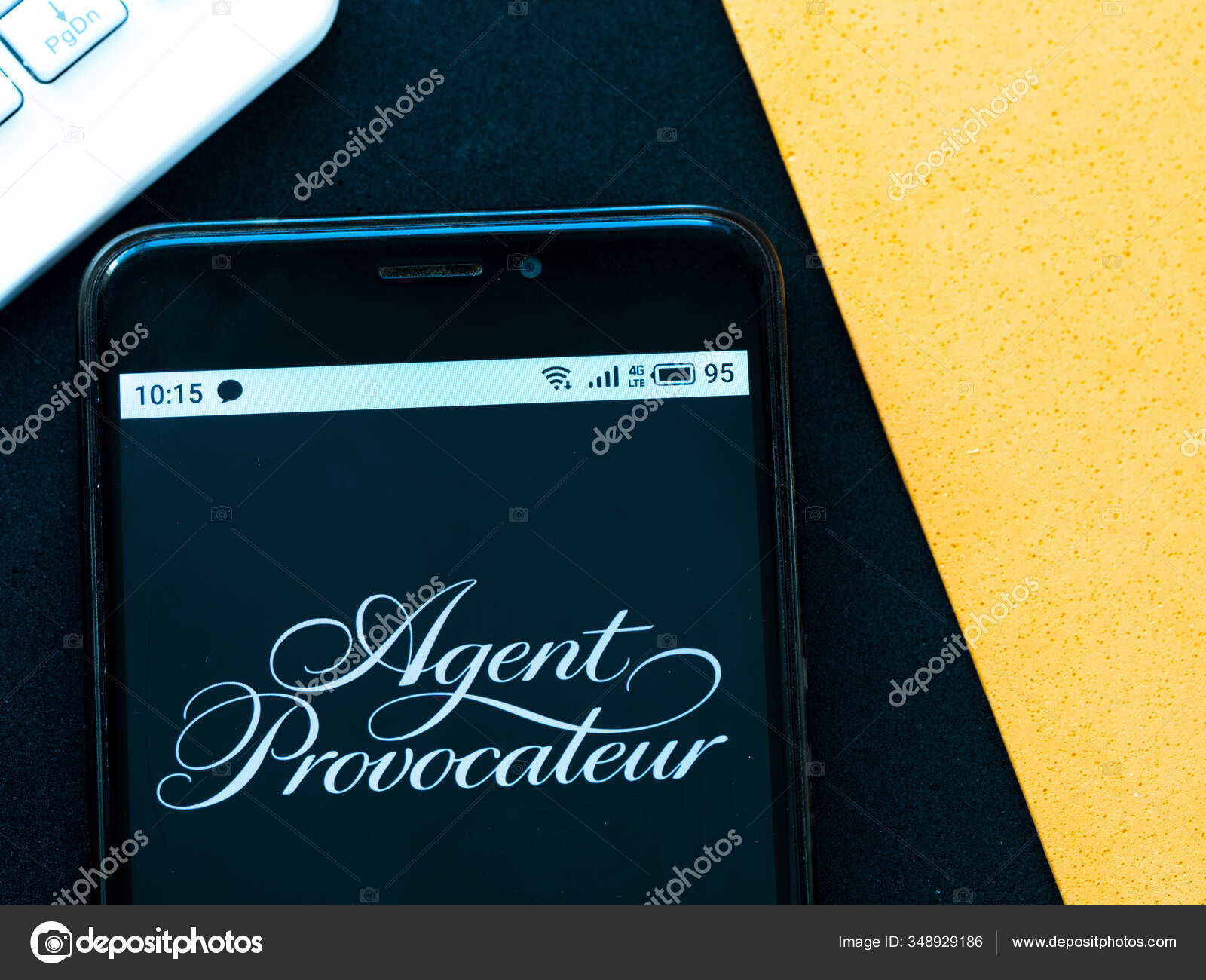 Photo Illustration Agent Provocateur Logo Seen Displayed Smartphone ...