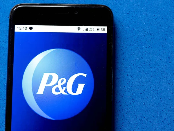 Ezen Képen Illusztráció Procter Gamble Company Logó Látható Okostelefonon — Stock Fotó