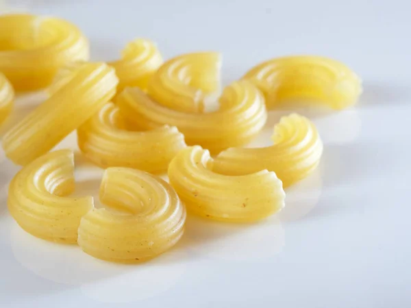 Tortiglioni Type Pasta Similar Rigatoni Larger Deeper Grooves Which Spiral — Stock Photo, Image