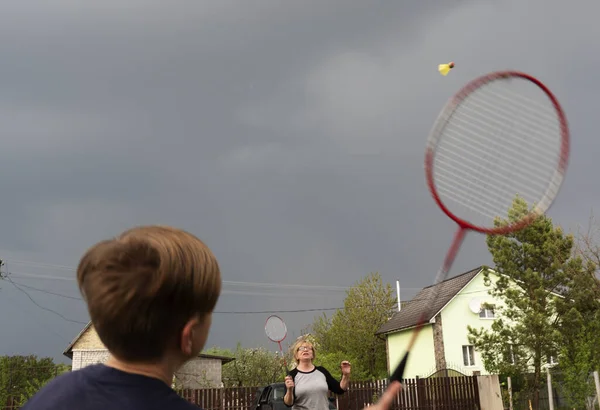 Kaukasischer Junge Spielt Während Der Covid Coronavirus Pandemie Mit Seiner — Stockfoto