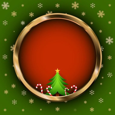 yuvarlak altın çerçeve 