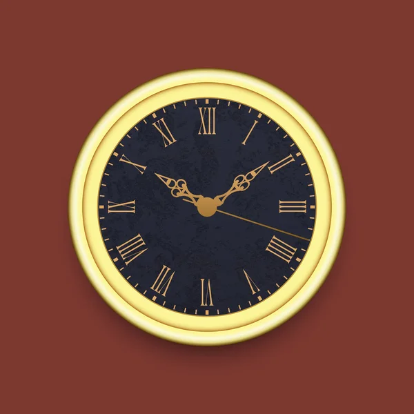 Old antique wall clock — Stock Vector