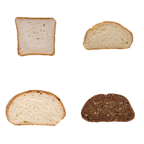 Zestaw z kromki chleba — Zdjęcie stockowe