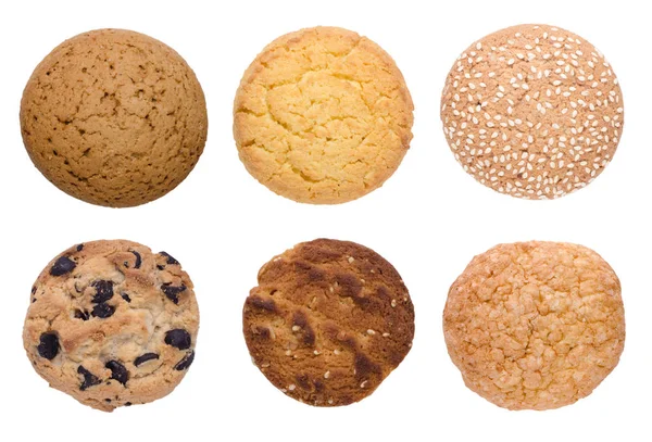 Plików cookie na białym tle — Zdjęcie stockowe