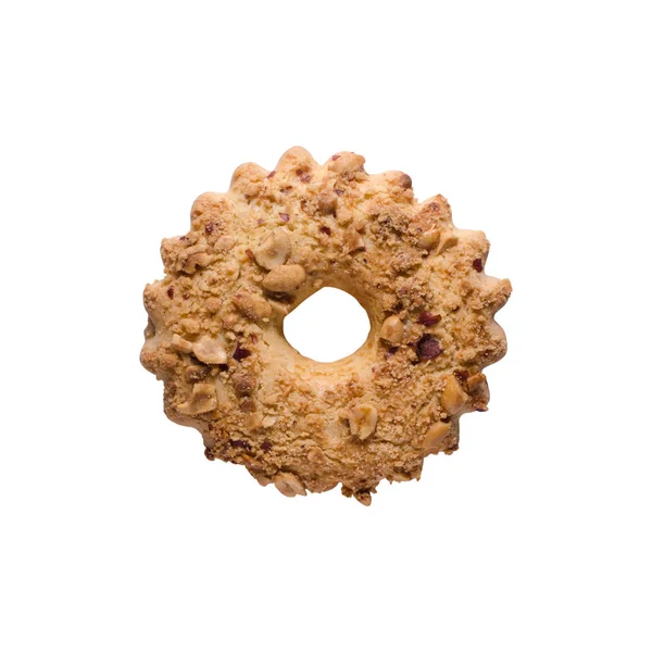 Anel de biscoitos Shortbread com nozes — Fotografia de Stock