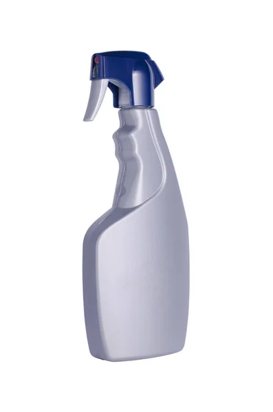 Spray nettoyant sur fond blanc — Photo