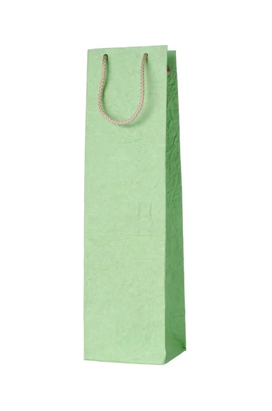 Torby papierowe zielone — Zdjęcie stockowe