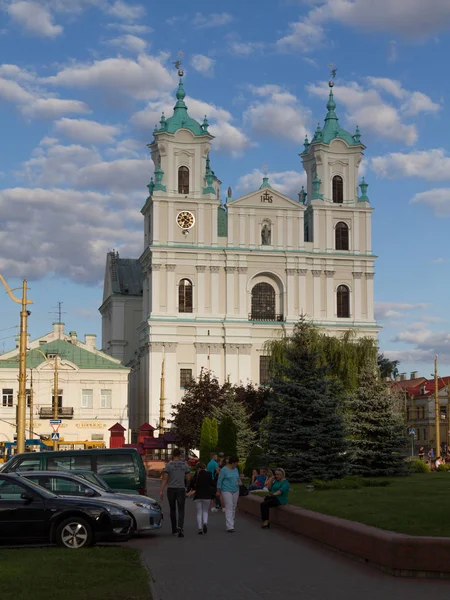 Гродно - областной центр на северо-западе Беларуси — стоковое фото