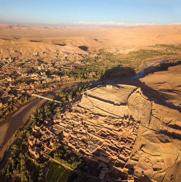 Luftaufnahme von ait ben haddou in Marokko — Stockfoto