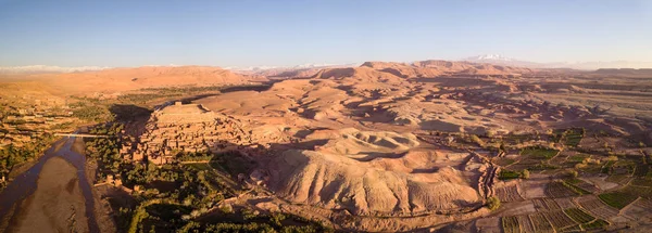 Панорама с воздуха Айт Бен Хадду в Марокко — стоковое фото