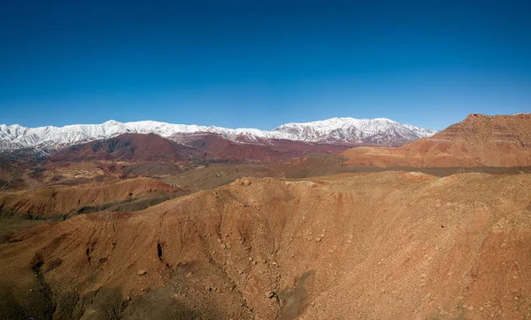 Letecké panorama pohoří Atlas — Stock fotografie