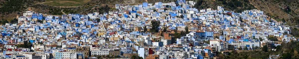 Panorama da cidade azul Chefchaouen — Fotografia de Stock