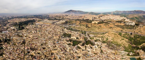 Panorama aéreo de Medina en Fez, Marruecos —  Fotos de Stock