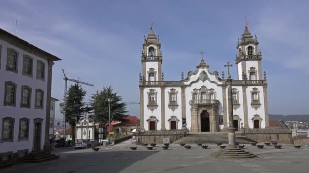 Church of Mercy in Viseu Portugal — Stock Video