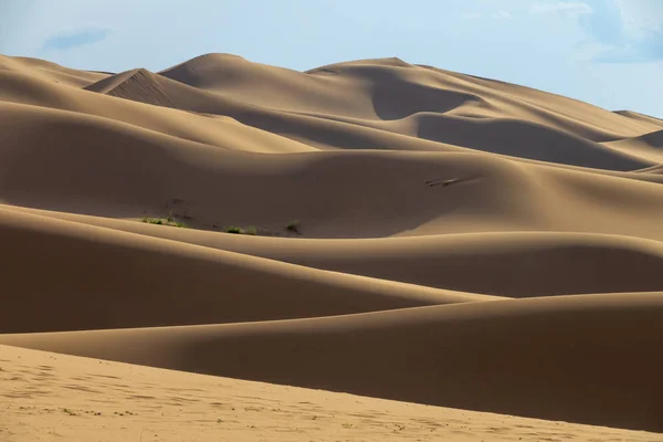 해질 때 사막 의사 막 모래 언덕 — 스톡 사진