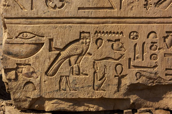 Ókori Egyiptom-képek és a hieroglifák — Stock Fotó