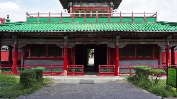 Winter Palace of Bogd Khan in Mongolia — Stock video