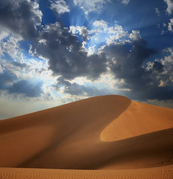 Große Sanddüne Der Wüstenlandschaft Der Sahara — Stockfoto