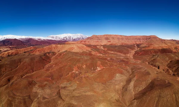 Luftpanorama Landschaft Des Atlasgebirges Marokko — Stockfoto