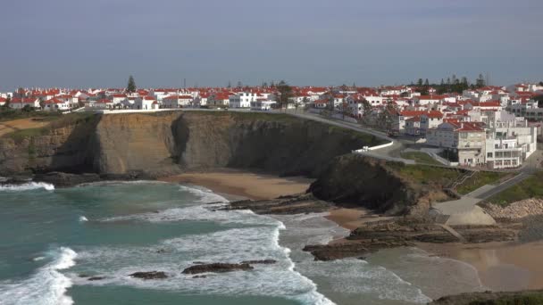Zambujeira Melakukan Mar Kota Dan Pantai Alentejo Portugal — Stok Video