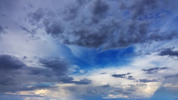 Timelapse Com Nuvens Por Sol Movendo — Vídeo de Stock