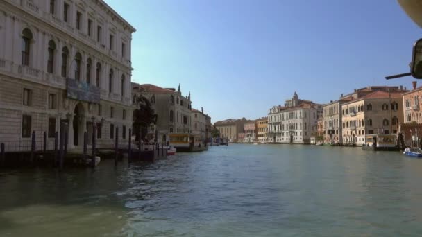 Venecia Italia Circa Mayo 2017 Vista Venecia Desde Barco Navegando — Vídeo de stock