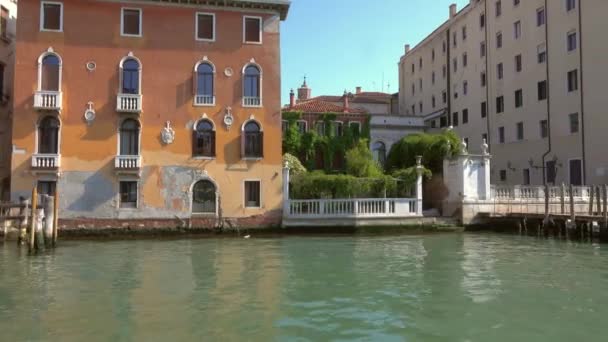 Venecia Italia Circa Mayo 2017 Vista Venecia Desde Barco Navegando — Vídeo de stock