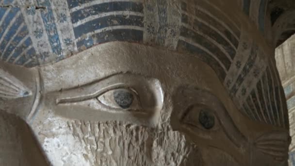 Antiguo templo egipcio en Dendera — Vídeo de stock