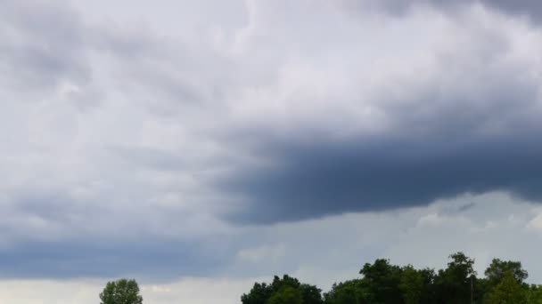 Nuages Orageux Déplaçant Dans Ciel Timelapse — Video