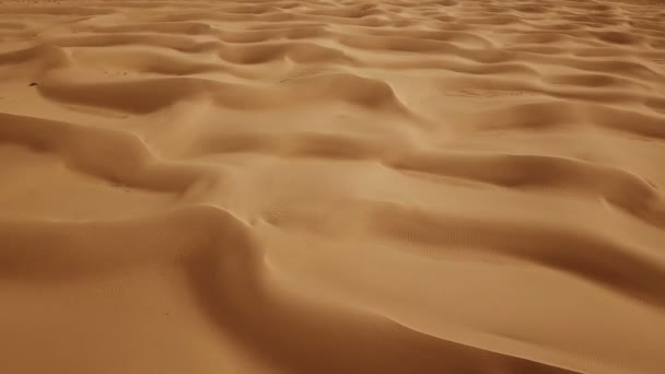 Letecký Pohled Písečné Duny Poušti Sahara Afrika — Stock video