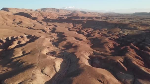Paisagem Aérea Das Montanhas Atlas Marrocos — Vídeo de Stock