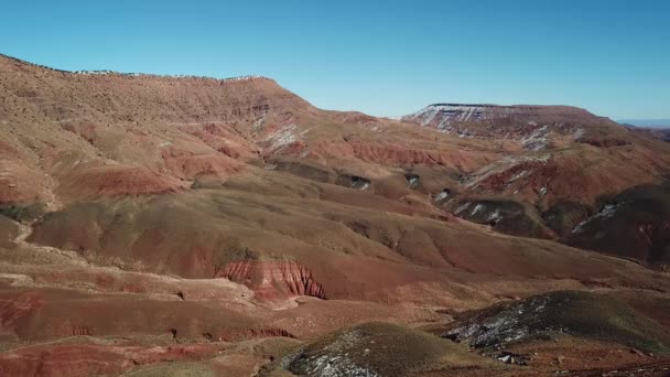Εναέρια Τοπίο Της Οροσειράς Atlas Στο Μαρόκο Αφρική — Αρχείο Βίντεο
