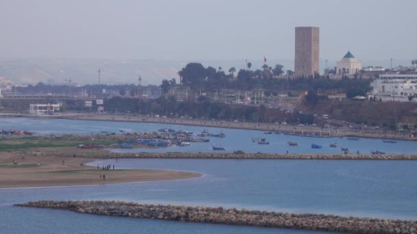 Vista Cidade Rabat Marrocos — Vídeo de Stock