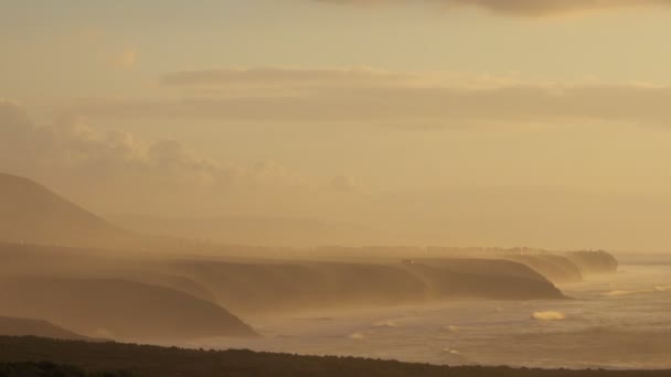 Paisagem Com Costa Atlântica Pôr Sol Marrocos — Vídeo de Stock