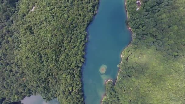 Vista aérea del lago Biograd, Montenegro — Vídeos de Stock
