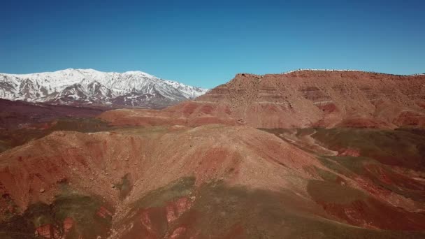 摩洛哥 非洲阿特拉斯山脉的空中地貌 — 图库视频影像