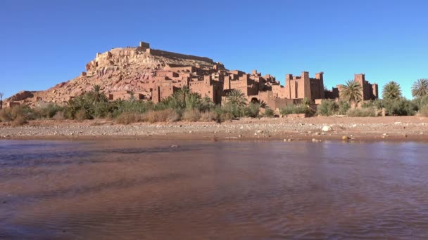 Kasbah Ait Ben Haddou Στα Βουνά Atlas Μαρόκο — Αρχείο Βίντεο