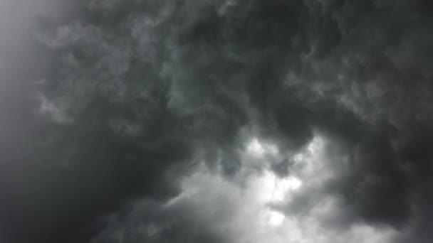 Nuvens Escuras Tempestade Estão Movendo Rápido Timelapse — Vídeo de Stock