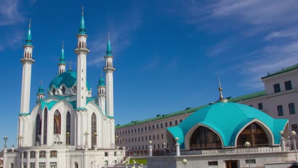 Kul Sharif Moskee Kazan Kremlin Rusland Timelapse — Stockvideo