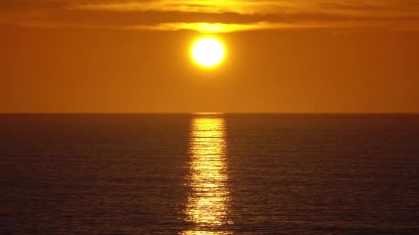 Piękny Krajobraz Zachodem Słońca Oceanie Atlantyckim Maroko Afryka — Wideo stockowe