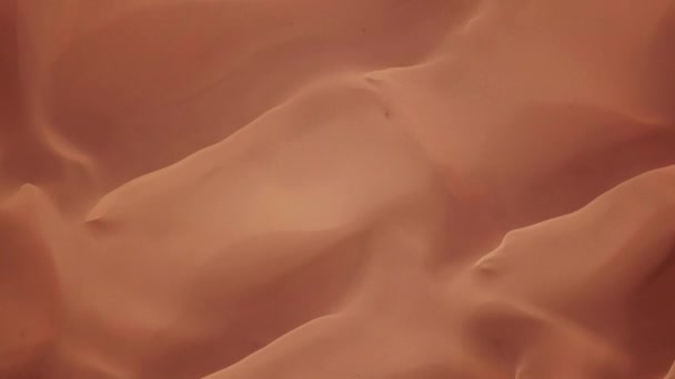 Luftaufnahme Von Sanddünen Der Sahara Afrika — Stockvideo