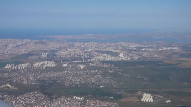 从飞机上俯瞰伊斯坦布尔 — 图库视频影像
