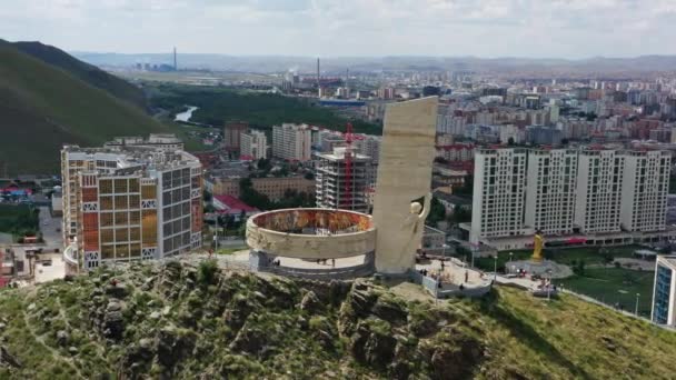 Memoriale su Zaisan Tolgoi a Ulaanbaatar — Video Stock