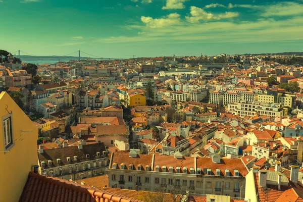 Historický Starý Okres Alfama Lisabonu Portugalsko — Stock fotografie