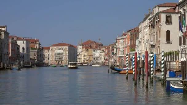 Gran Canal Venecia Italia Zoom — Vídeo de stock