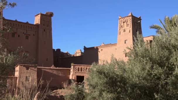 カスバ塔 Att Ben Haddou Atlas Mountains Sunset モロッコ — ストック動画